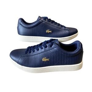 Lacoste Women's Carnaby Evo Navy Sneakers Size 7.5 – Ortholite Comfort